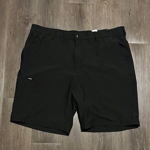 Greg Norman Collection Black Flat Front Shorts